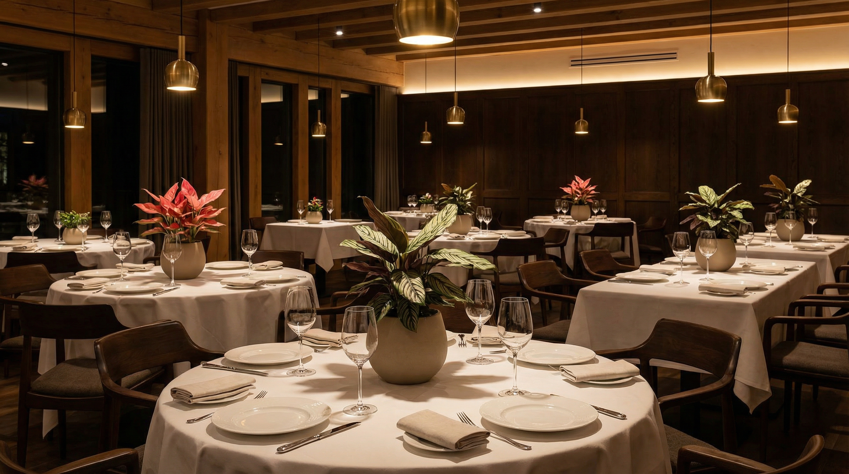 Fine Dining con Piante Statement